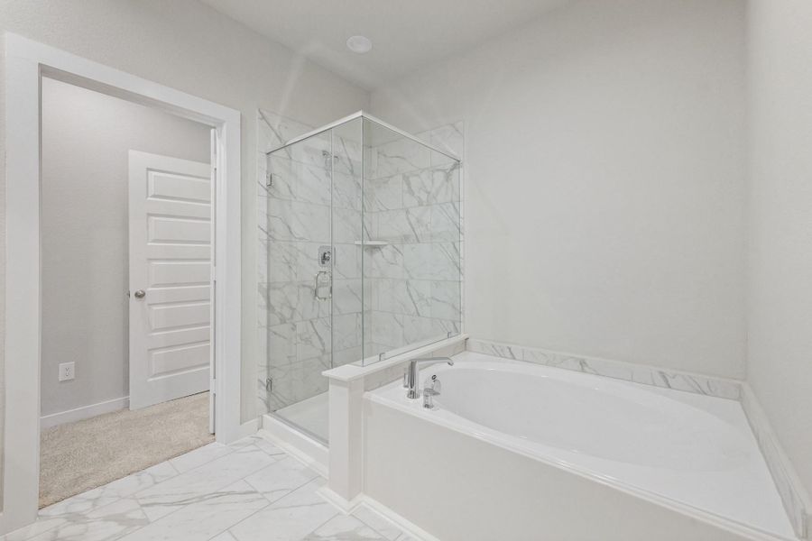 Furnished interior view inside a new home in Cypresswood Landing, Humble (Image 11).