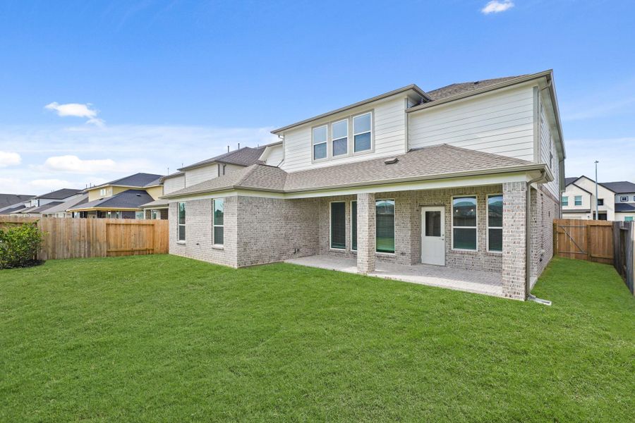 Exterior details and patio area of a home in Morton Creek Ranch, Katy (Image 14). Exterior details and patio area of a home in Morton Creek Ranch, Katy (Image 14).
