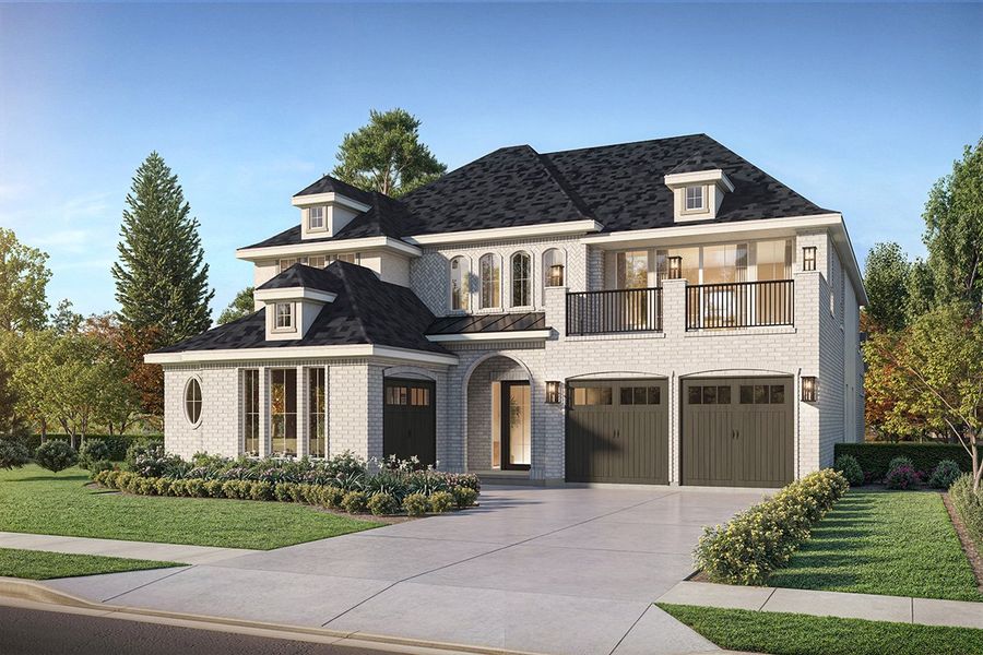 Representative exterior photo of a completed home built from the Toscana by Landon Homes in Fields Reserve - 70's, Frisco, TX (Image 5).