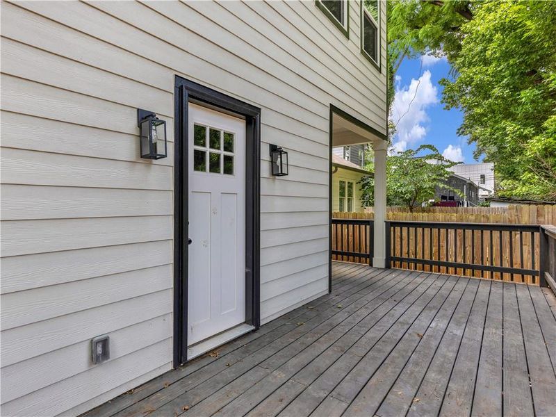 Exterior details and patio area of a home in , Atlanta (Image 20).