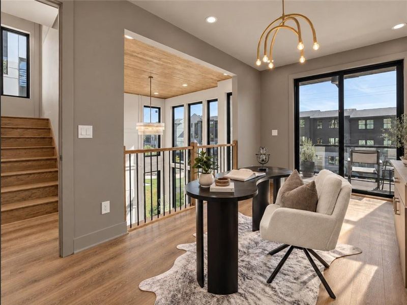Furnished interior view inside a new home in , Atlanta (Image 28).