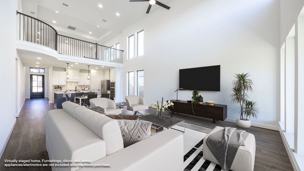 Furnished interior view inside a new home in Santa Rita Ranch 50', Liberty Hill (Image 4).