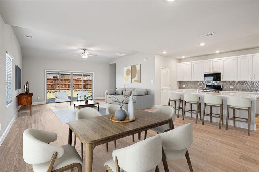 Furnished interior view inside a new home in Windmore, Princeton (Image 5). Furnished interior view inside a new home in Windmore, Princeton (Image 5).