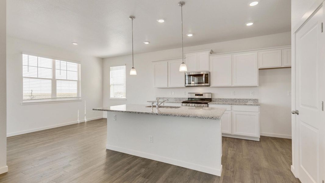 Furnished interior view inside a new home in Ridge at Johnstown, Johnstown (Image 5). Furnished interior view inside a new home in Ridge at Johnstown, Johnstown (Image 5).