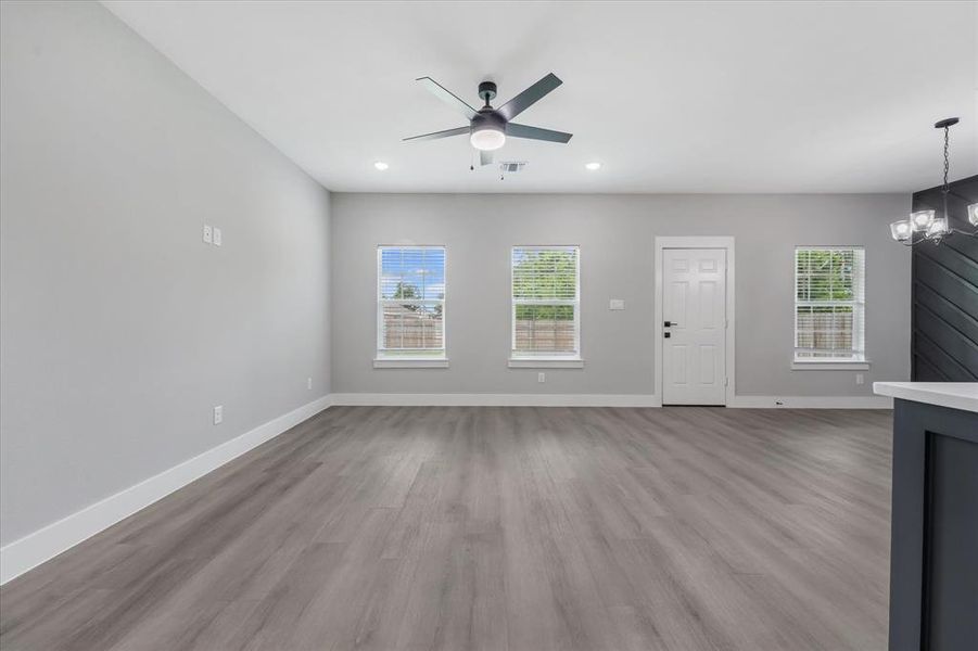 Spacious, unfurnished interior of a new home in , Fort Worth (Image 9). Spacious, unfurnished interior of a new home in , Fort Worth (Image 9).