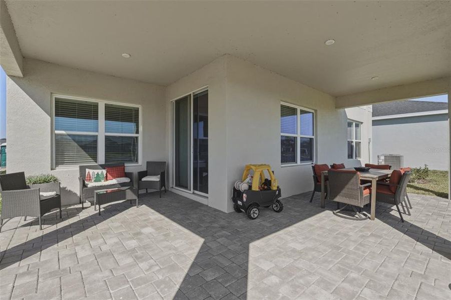 Exterior details and patio area of a home in West Port Single Family Homes, Port Charlotte (Image 20).