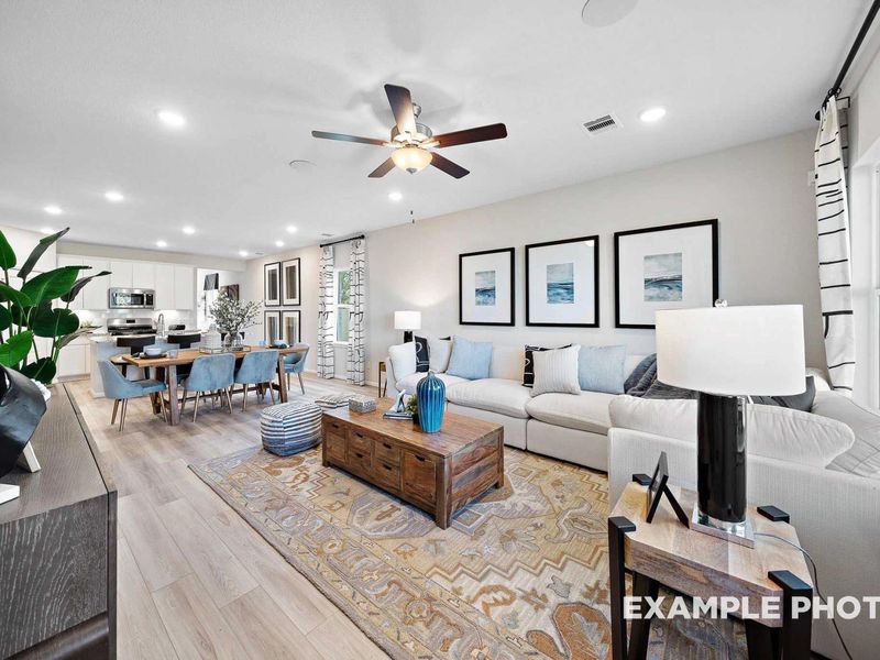 Representative furnished interior of a home built from the The San Marcos E by Davidson Homes LLC in Hannah Heights, Seguin (Image 8).