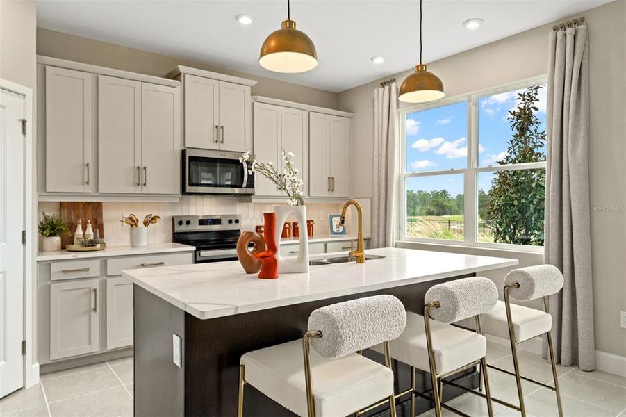 Furnished interior view inside a new home in Rainwood, Groveland (Image 7).