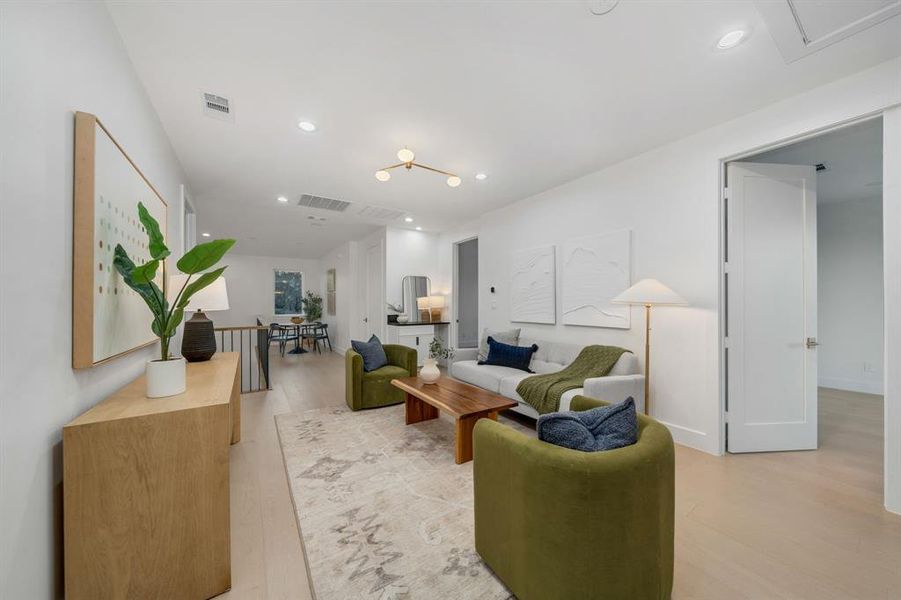 Furnished interior view inside a new home in , Dallas (Image 10).