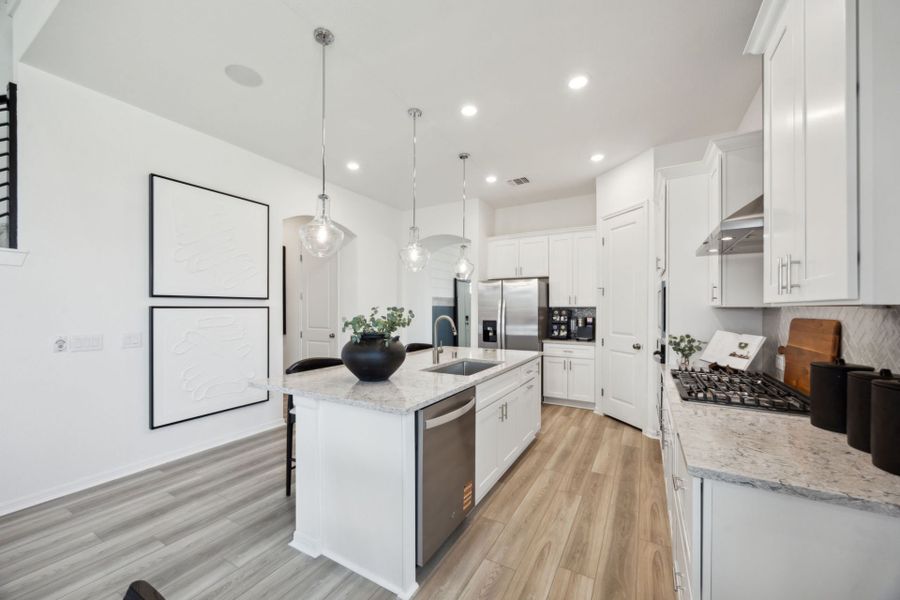 Representative furnished interior of a home built from the Hamilton by Pulte Homes in Windcress, Cove (Image 14). Representative furnished interior of a home built from the Hamilton by Pulte Homes in Windcress, Cove (Image 14).