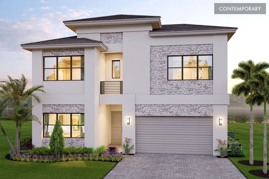 Representative exterior photo of a completed home built from the Polaris by GL Homes in Apex at Avenir, Palm Beach Gardens, FL (Image 13). Representative exterior photo of a completed home built from the Polaris by GL Homes in Apex at Avenir, Palm Beach Gardens, FL (Image 13).