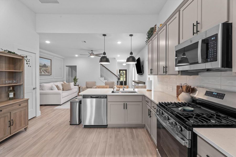 Furnished interior view inside a new home in Sorella, Tomball (Image 18).