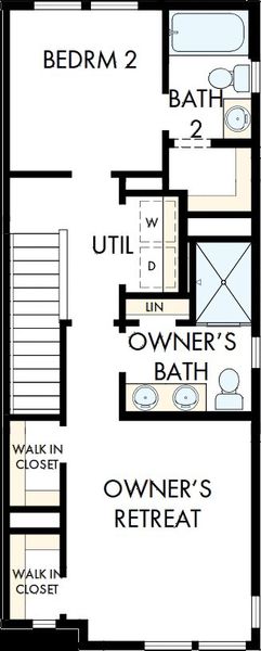 2D floor plan layout of this home in Central Living at Craig, Charlotte, NC (Image 4). 2D floor plan layout of this home in Central Living at Craig, Charlotte, NC (Image 4).