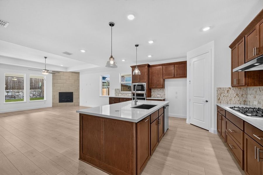 Furnished interior view inside a new home in South Oak, Lakewood Village (Image 7).