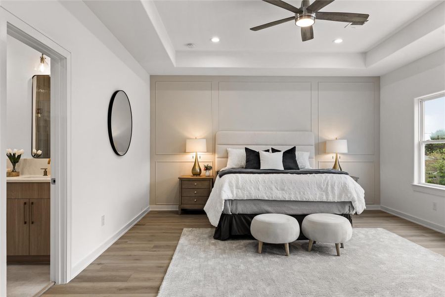 Furnished interior view inside a new home in , Houston (Image 16).