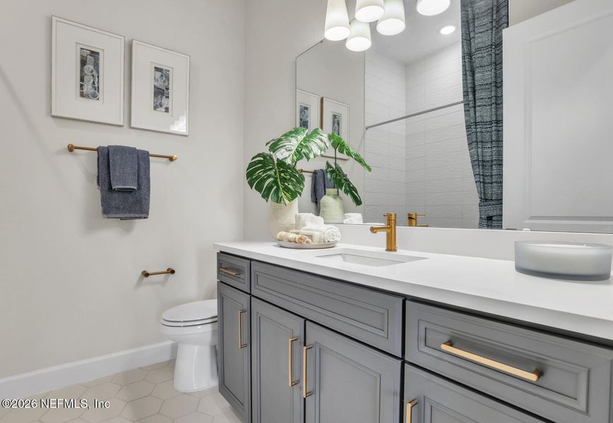 Furnished interior view inside a new home in , Flagler Beach (Image 32).