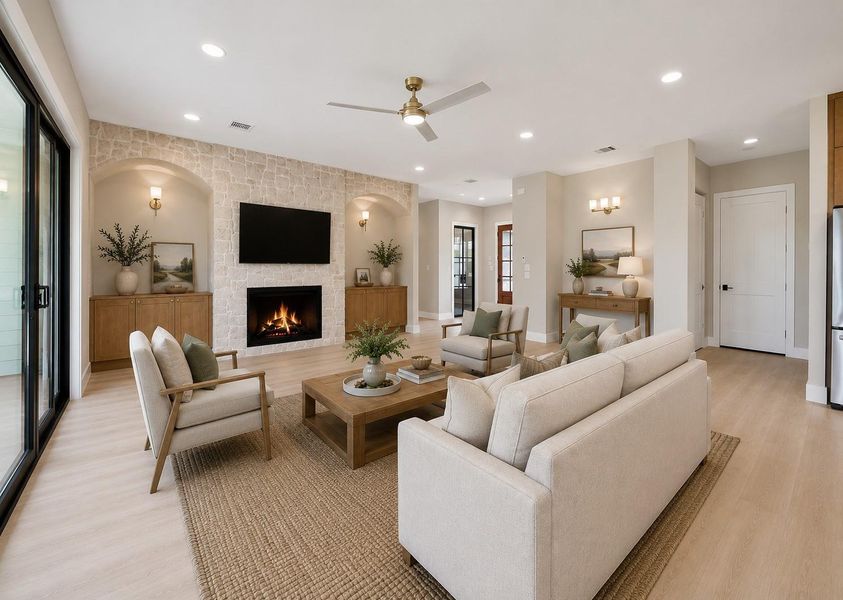 Furnished interior view inside a new home in , Tomball (Image 17). Furnished interior view inside a new home in , Tomball (Image 17).