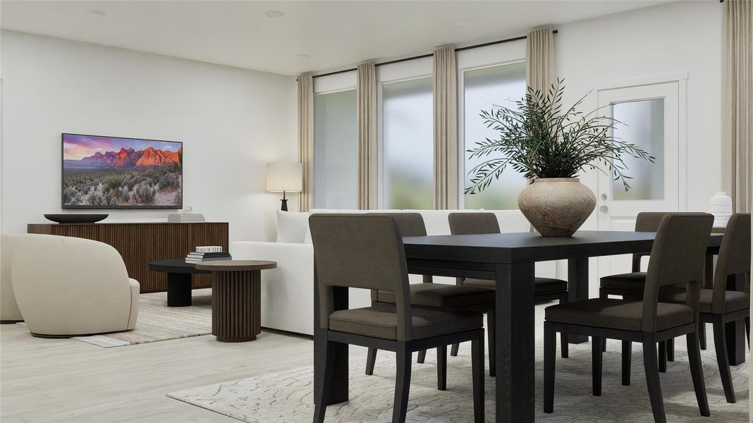 Furnished interior view inside a new home in Waterstone, Kyle (Image 11).