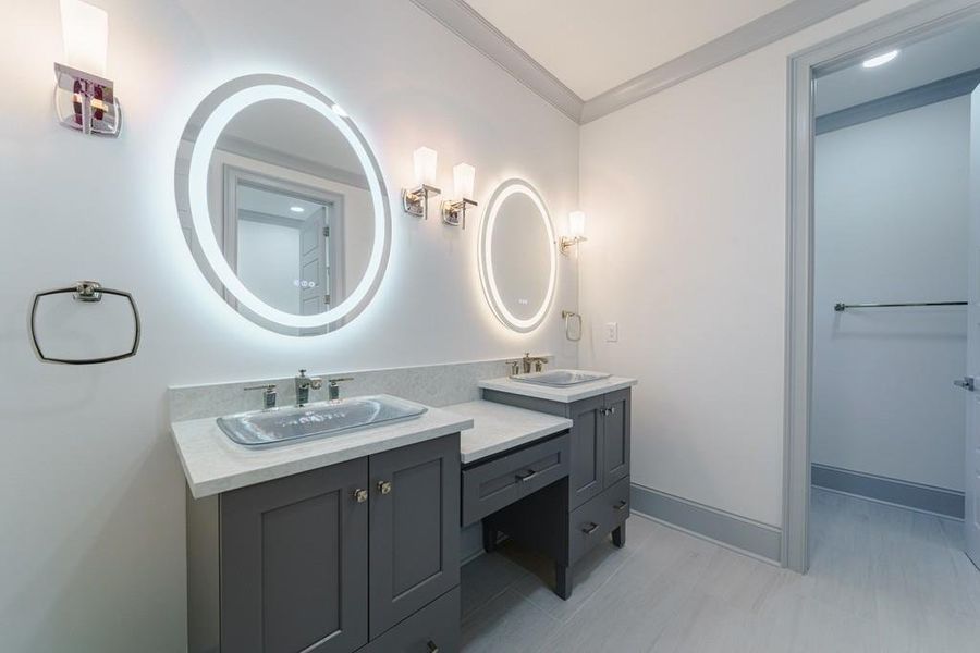 Furnished interior view inside a new home in , Brookhaven (Image 46).