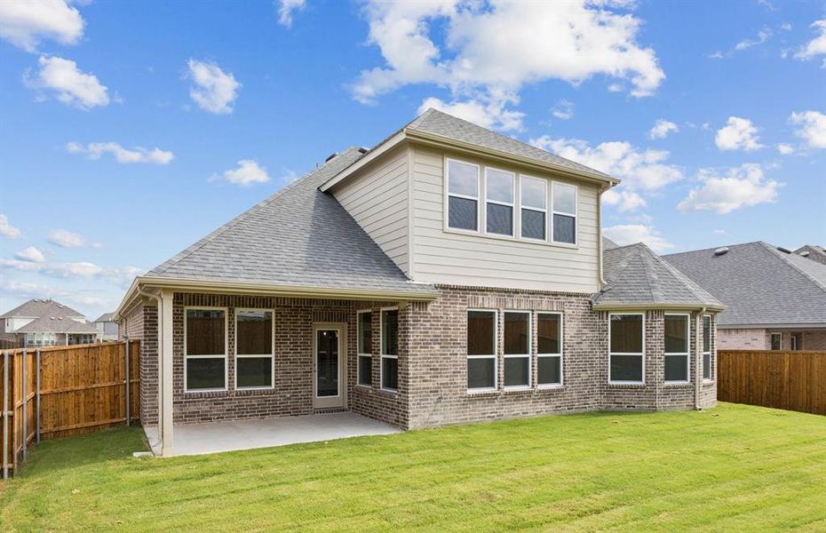 Fenced-in backyard Fenced-in backyard