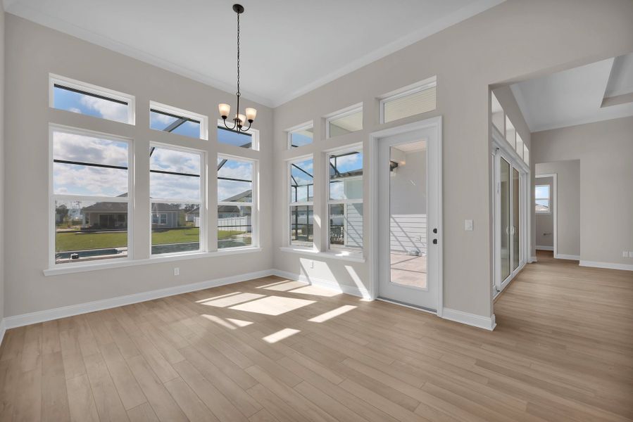 Representative unfurnished interior of a home built from the Stella by Riverside Homes in Hidden Creek at SilverLeaf, St. Augustine (Image 49).