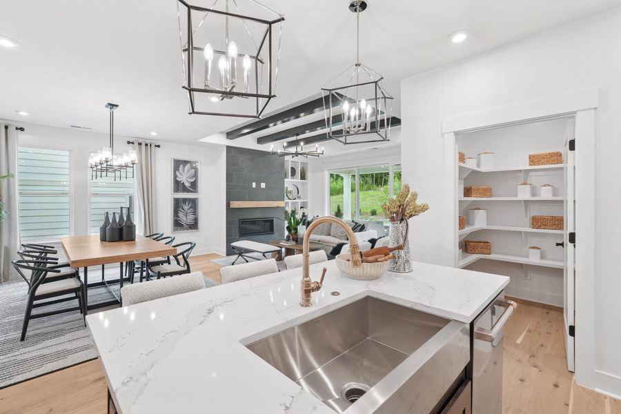 Representative furnished interior of a home built from the Cypress Cove by Tri Pointe Homes in Altis At Serenity, Fuquay Varina (Image 8).