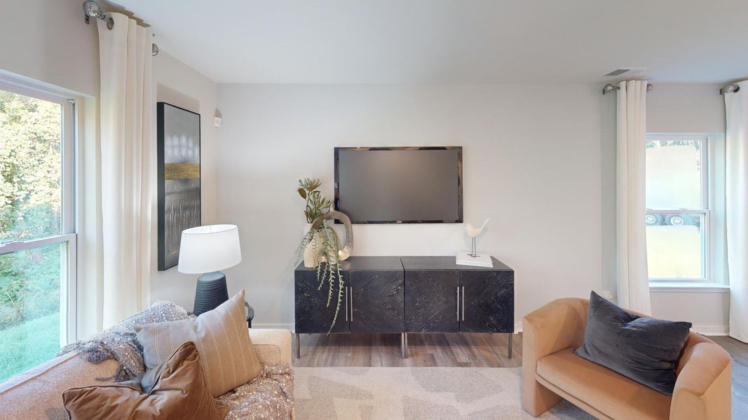 Furnished interior view inside a new home in Cardinal Creek, Charlotte (Image 12).