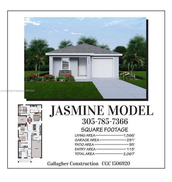 Exterior rendering of this home design in , Fort Myers, FL (Image 2).