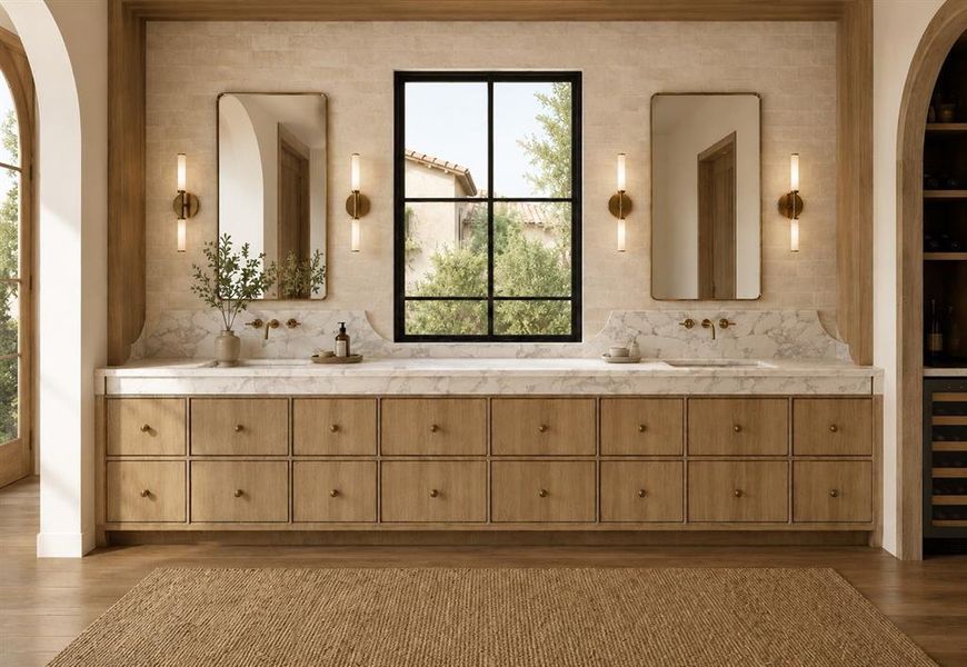 Furnished interior view inside a new home in , Dallas (Image 6).