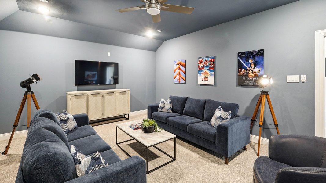 Representative furnished interior of a home built from the Dartmouth by Brightland Homes in Anna Ranch, Anna (Image 33).