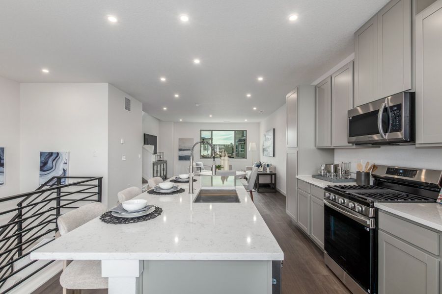 Furnished interior view inside a new home in The Commons at Victory Ridge, Colorado Springs (Image 8).