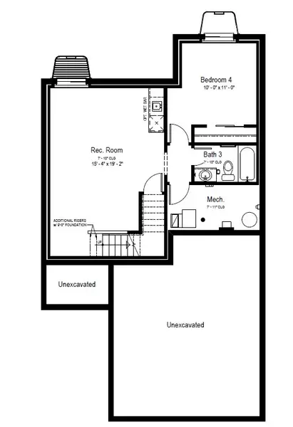 2D floor plan layout for the Willet by View Homes in Murata Farms, Fort Lupton, CO (Image 4).