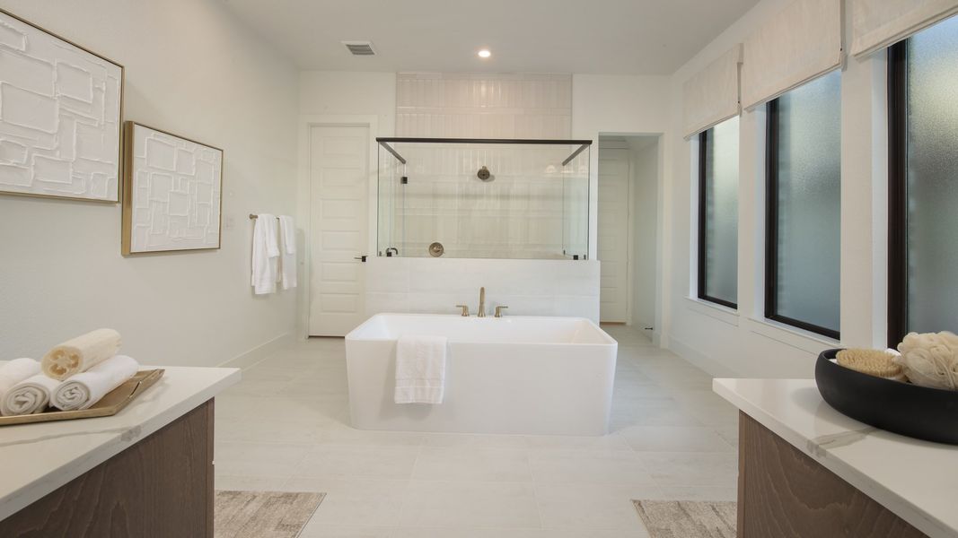 Representative furnished interior of a home built from the 3566W by Perry Homes in Sonoma Verde 70', Rockwall (Image 8).