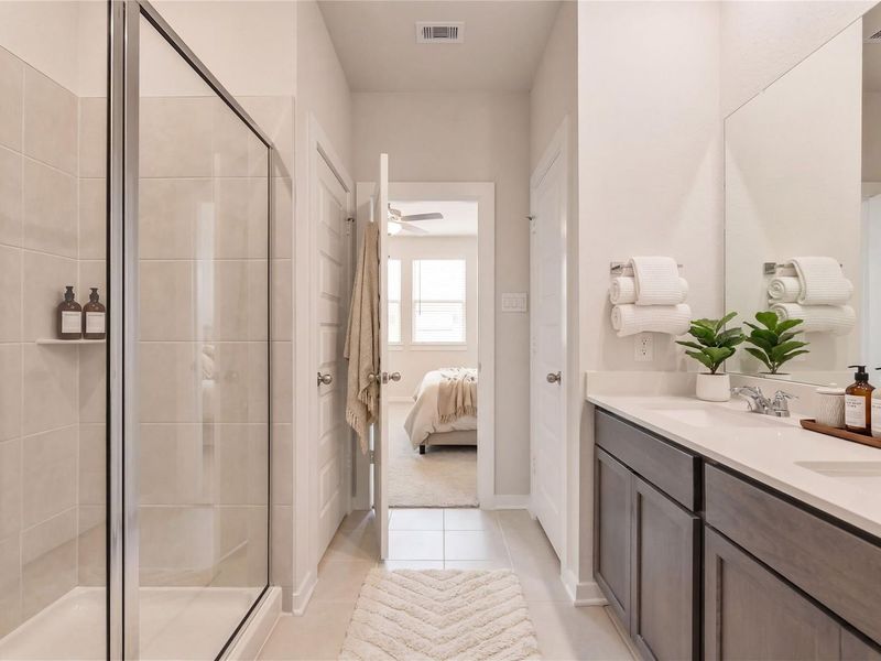 Furnished interior view inside a new home in Liberty Estates, Cleveland (Image 10).