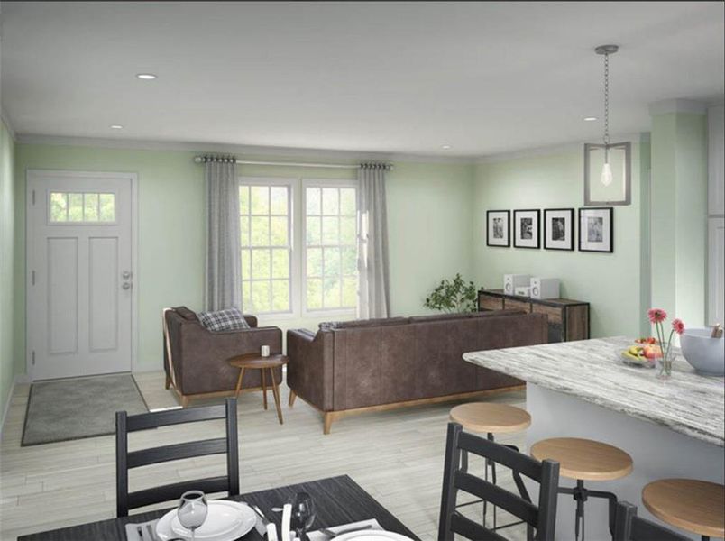 Furnished interior view inside a new home in , Ellijay (Image 2). Furnished interior view inside a new home in , Ellijay (Image 2).