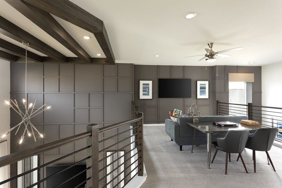 Furnished interior view inside a new home in University Heights, Round Rock (Image 9). Furnished interior view inside a new home in University Heights, Round Rock (Image 9).