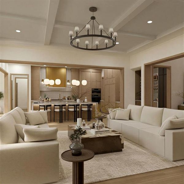 Furnished interior view inside a new home in Lake Sheen Sound, Orlando (Image 28).