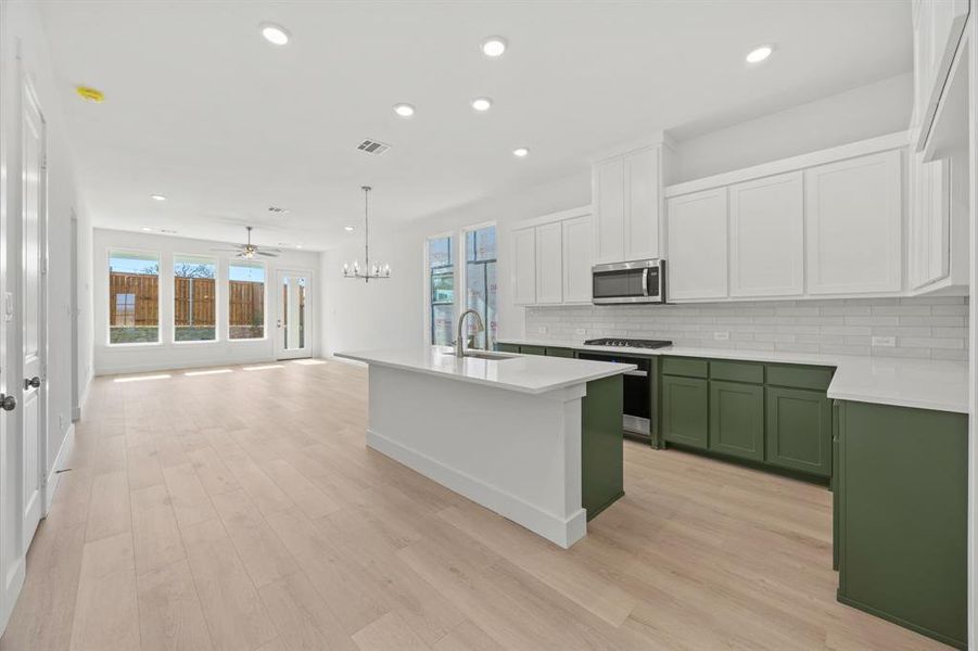 Furnished interior view inside a new home in North Square at Uptown, Celina (Image 8). Furnished interior view inside a new home in North Square at Uptown, Celina (Image 8).