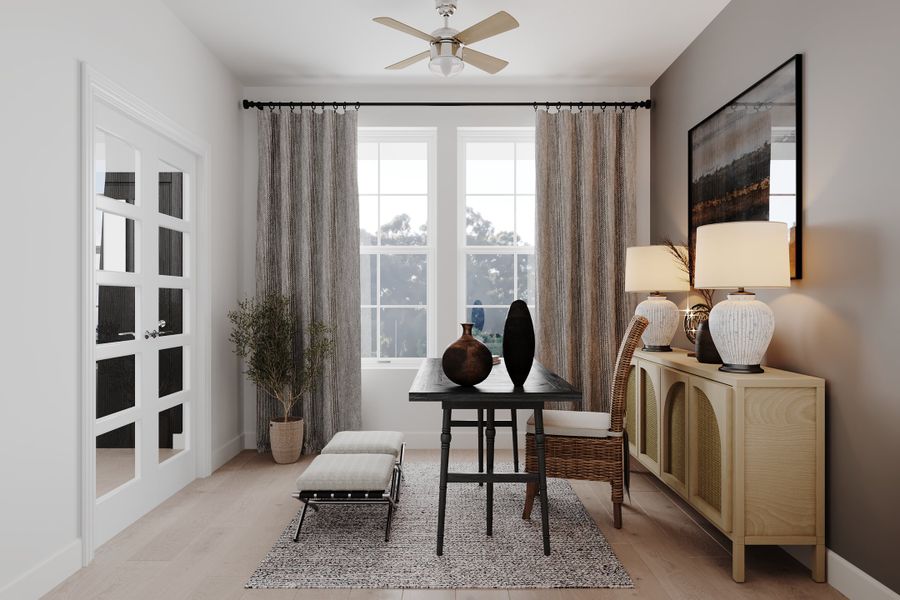 Representative furnished interior of a home built from the Sedona by Beazer Homes in Goodland: Crossings 50', Midlothian (Image 8). Representative furnished interior of a home built from the Sedona by Beazer Homes in Goodland: Crossings 50', Midlothian (Image 8).