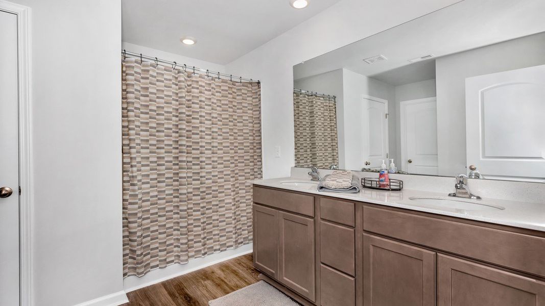 Representative furnished interior of a home built from the Kerry by D.R. Horton in Bailey Park, Fayetteville (Image 22).