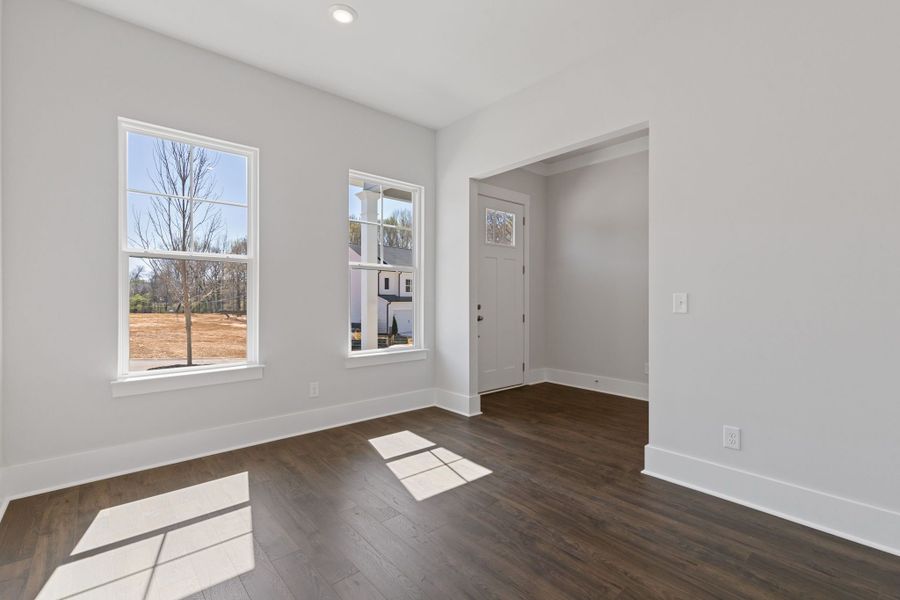 Representative unfurnished interior of a home built from the Stafford by Crawford Creek Communities in Red Bird Manor, Jefferson (Image 22).