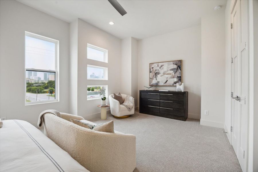 Furnished interior view inside a new home in Point East, Houston (Image 37).