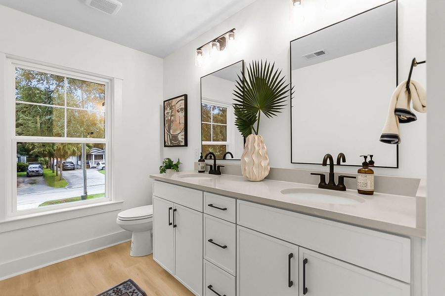 Furnished interior view inside a new home in , Charleston (Image 29).