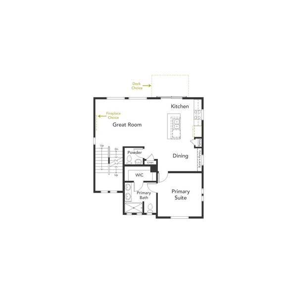 2D floor plan layout of this home in Banning Lewis Ranch - New Homes Colorado Springs, Colorado Springs, CO (Image 3). 2D floor plan layout of this home in Banning Lewis Ranch - New Homes Colorado Springs, Colorado Springs, CO (Image 3).