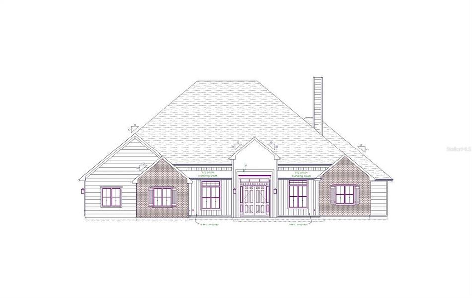 Exterior rendering of this home design in , Archer, FL (Image 1). Exterior rendering of this home design in , Archer, FL (Image 1).