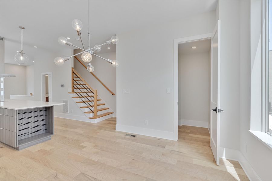 Pantry with Wood Shelving