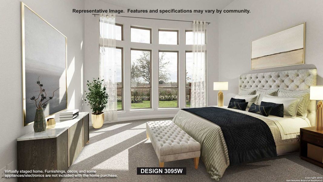 Furnished interior view inside a new home in Johnson Ranch 55', Bulverde (Image 7). Furnished interior view inside a new home in Johnson Ranch 55', Bulverde (Image 7).