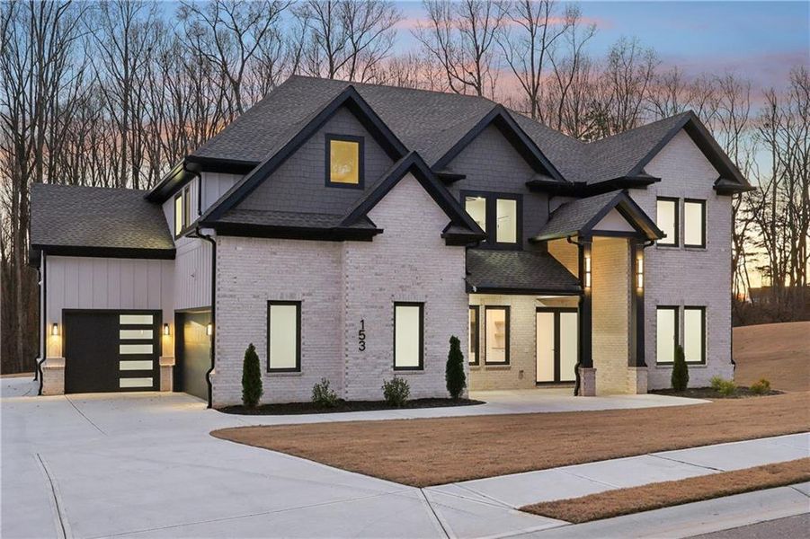 Front exterior of a new home in , Auburn, GA, highlighting curb appeal (Image 35).