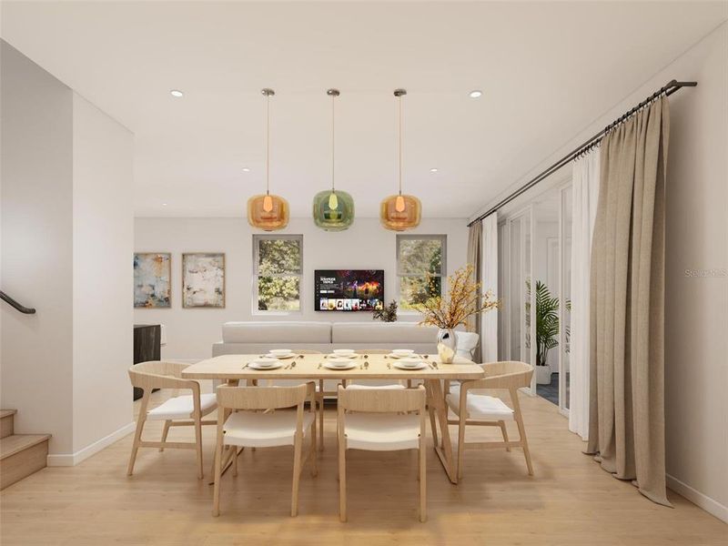 Furnished interior view inside a new home in , Davenport (Image 10).