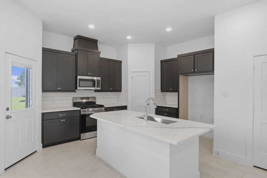 Representative furnished interior of a home built from the Cheverny by Chesmar Homes in Bridgeland Chateau, Cypress (Image 9).